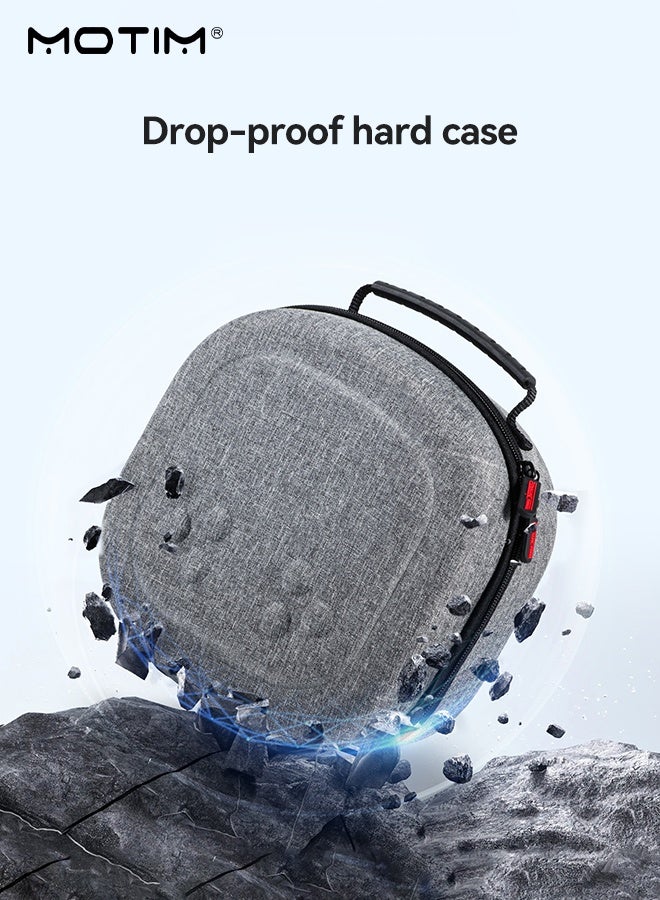 Motim Hard Carrying Case for Meta Quest 3/3S/2 VR, Portable Hard Shell Travel Case for Gaming Headset and Touch Controllers, Compact Design - Image 2